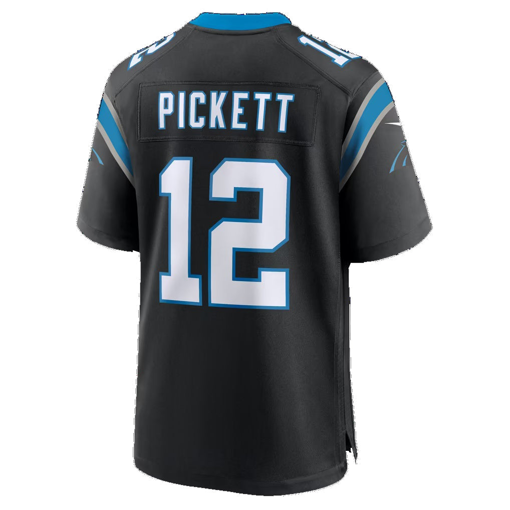 C.Panthers #12 Kenny Pickett Black Team Game jersey BUTLER