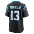 C.Panthers #13 John Metchie III Black Team Game jersey BUTLER