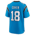 C.Panthers #18 Jalen Coker Blue Alternate Game jersey BUTLER