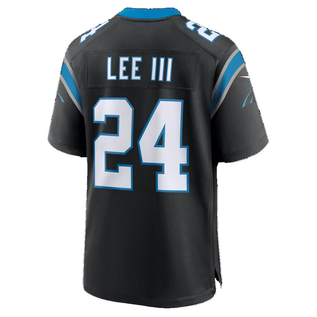C.Panthers #24 Will Lee III Black Team Game jersey BUTLER