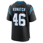 C.Panthers #46 Jackson Kuwatch Black Team Game jersey BUTLER