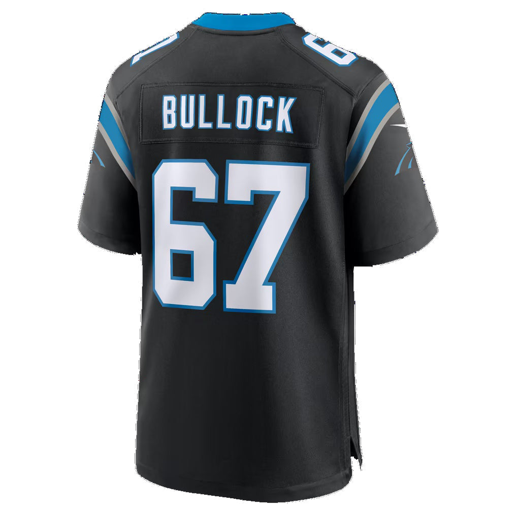 C.Panthers #67 Corey Bullock Black Team Game jersey BUTLER