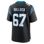C.Panthers #67 Corey Bullock Black Team Game jersey BUTLER