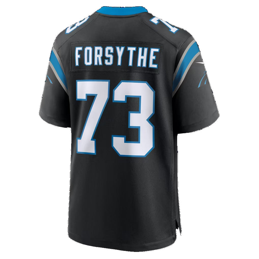 C.Panthers #73 Stone Forsythe Black Team Game jersey BUTLER