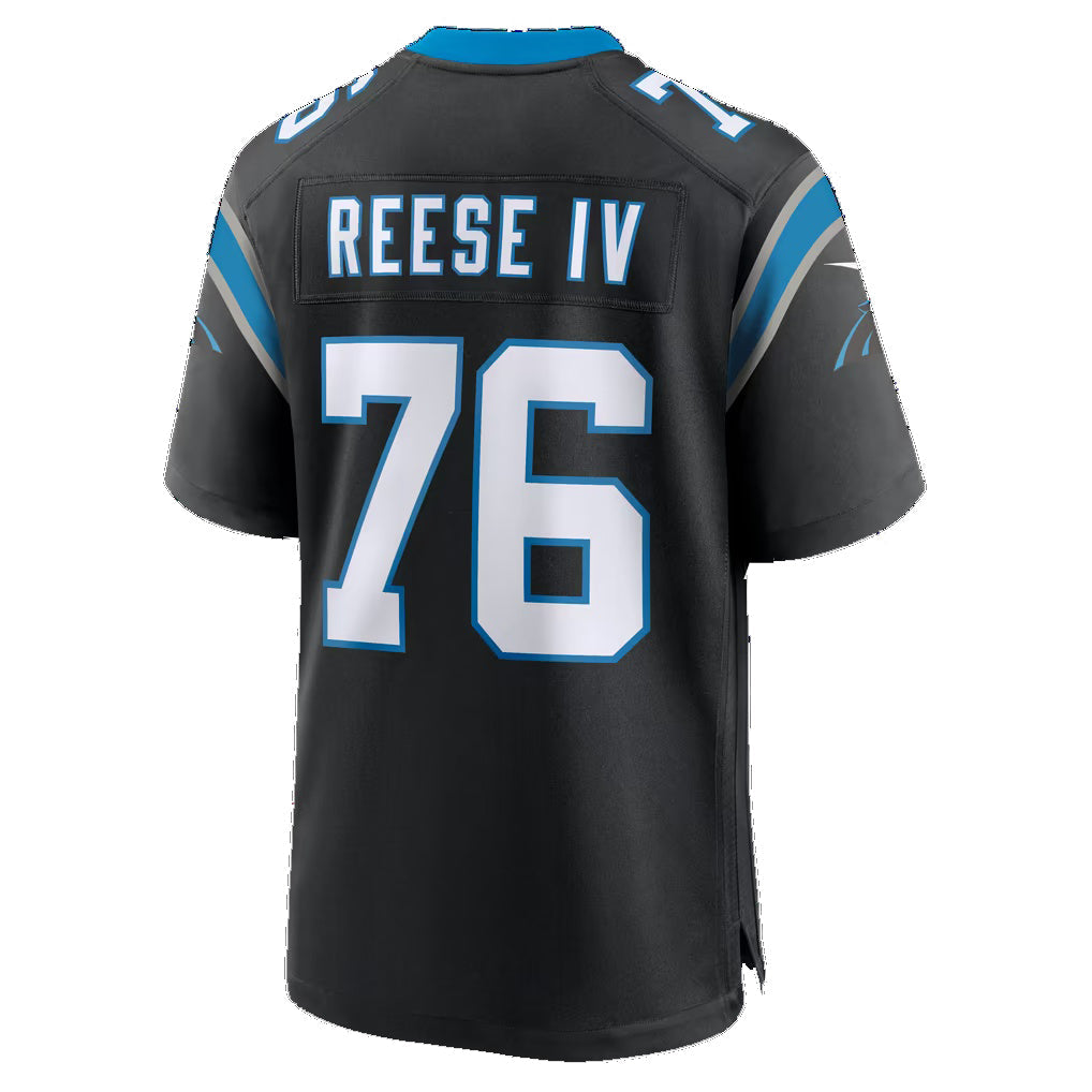 C.Panthers #76 Albert Reese IV Black Team Game jersey BUTLER