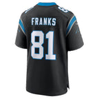 C.Panthers #81 Feleipe Franks Black Team Game jersey BUTLER