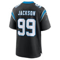 C.Panthers #99 Cam Jackson Black Team Game jersey BUTLER