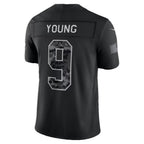 C.Panthers #9 Bryce Young Black 2026 Salute to Service Stitched Limited jersey BUTLER