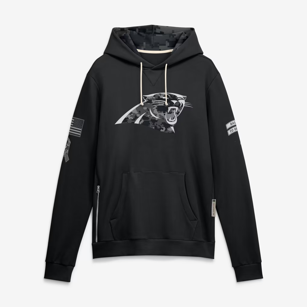 C.Panthers 2026 Salute To Service Club Pullover Hoodie Cheap sale Birthday and Christmas gifts Stitched American Jersey BUTLER
