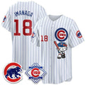 Chicago Cubs #18 Sh¨­ta Imanaga Pinstripe White BUTLER Meow KT All Stitched Jersey