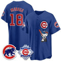 Chicago Cubs #18 Sh¨­ta Imanaga Royal BUTLER Meow KT All Stitched Jersey