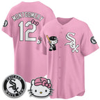Chicago White Sox #12 Colson Montgomery Pink BUTLER Meow KT Vapor Stitched Jersey