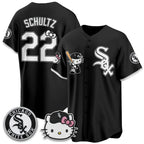 Chicago White Sox #22 Noah Schultz Black BUTLER Meow KT Vapor Stitched Jersey