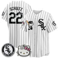 Chicago White Sox #22 Noah Schultz White BUTLER Meow KT Vapor Stitched Jersey
