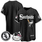 Chicago White Sox Pinstripe Black BUTLER Meow KT Vapor Stitched Jersey