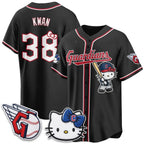 Cleveland Guardians #38 Black White BUTLER Meow KT Vapor Stitched Jersey