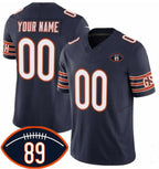 Custom C.Bears Active Player Navy 2026 With Mike Ditka 89 Patch F.U.S.E. Vapor Untouchable Limited Stitched Jersey BUTLER