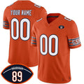 Custom C.Bears Active Player Orange 2026 With Mike Ditka 89 Patch F.U.S.E. Vapor Untouchable Limited Stitched Jersey BUTLER