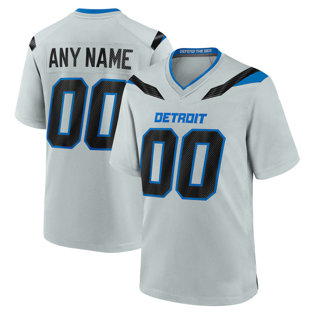 Custom D.Lions Silver 2026 Rivalries Collection Game Jersey BUTLER