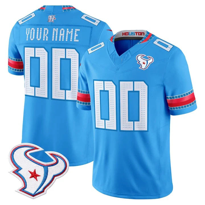 Custom H.Texans Rivalries Blue Jersey BUTLER - All Stitched Jersey BUTLER