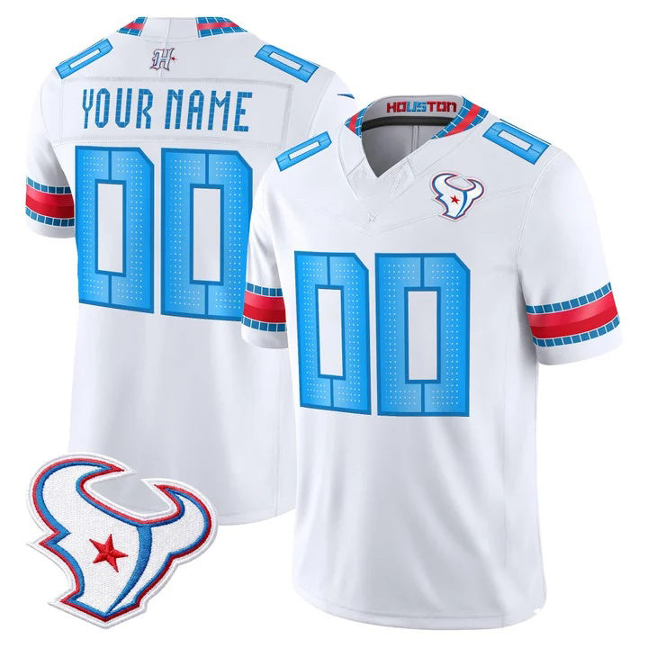 Custom H.Texans White 2026 Rivalries Vapor Limited Jersey BUTLER - All Stitched Jersey BUTLER