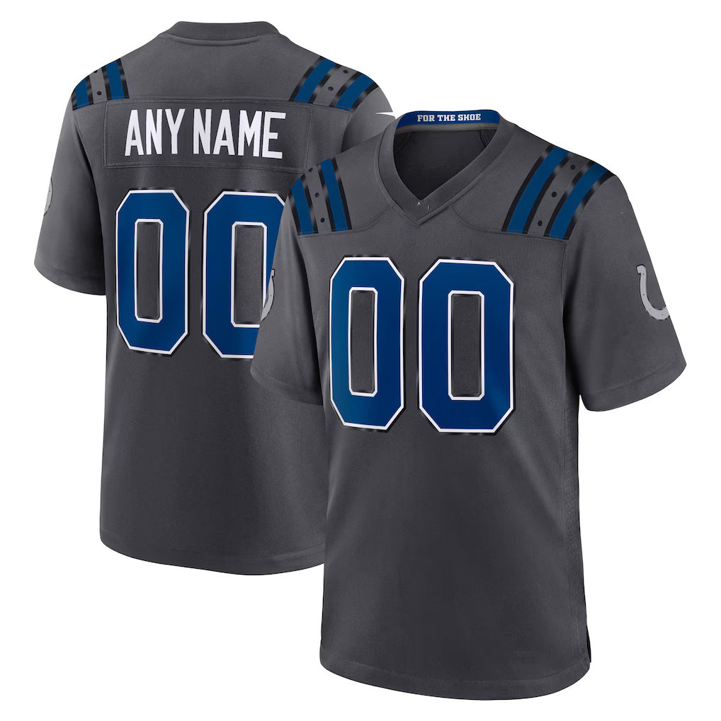 Custom IN.Colts Anthracite 2026 Rivalries Collection Game Jersey BUTLER