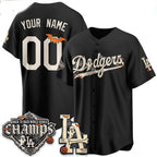 Custom Los Angeles Dodgers Black Halloween 2026 Baseballjersey BUTLER
