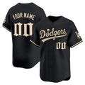 Custom Los Angeles Dodgers Black 'Halloween Mummy Edition' Premier Limited - Stitched Baseballjersey BUTLER