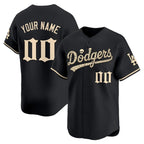 Custom Los Angeles Dodgers Black 'Halloween Mummy Edition' Premier Limited - Stitched Baseballjersey BUTLER