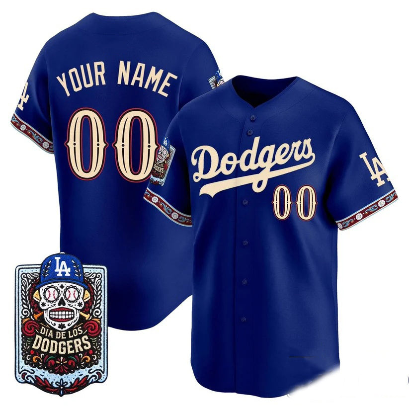 Custom Los Angeles Dodgers x Dia De Los Muertos Royal 2026 Baseballjersey BUTLER