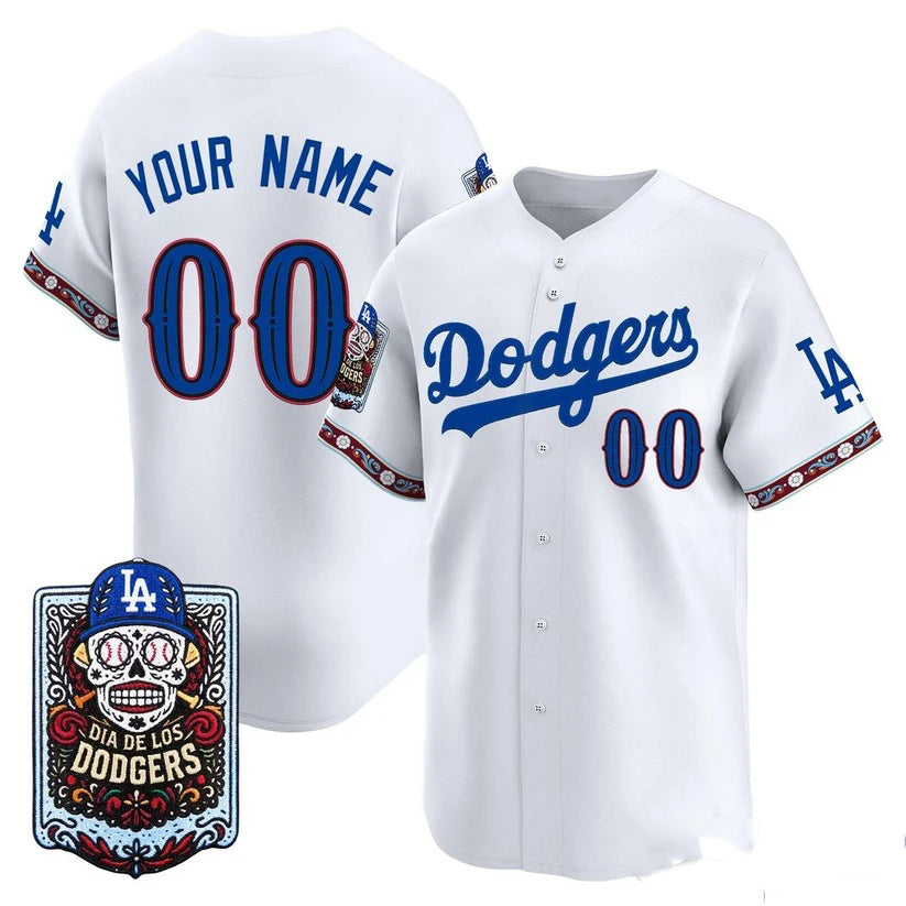 Custom Los Angeles Dodgers x Dia De Los Muertos White 2026 Baseballjersey BUTLER