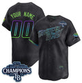 Custom Tampa Bay Rays ACTIVE PLAYER Charcoal 2026 AL East Champions Patch City Connect Limited Stitched Jersey BUTLER