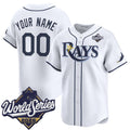 Custom Tampa Bay Rays Active Player White 2026 World Series Home Limited Stitched Jersey BUTLER