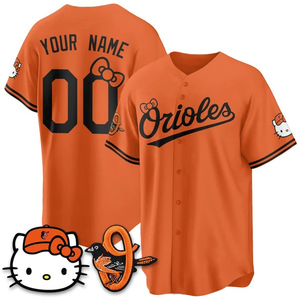 Custom Baltimore Orioles Orange BUTLER Meow KT Vapor Premier Limited Stitched Jersey