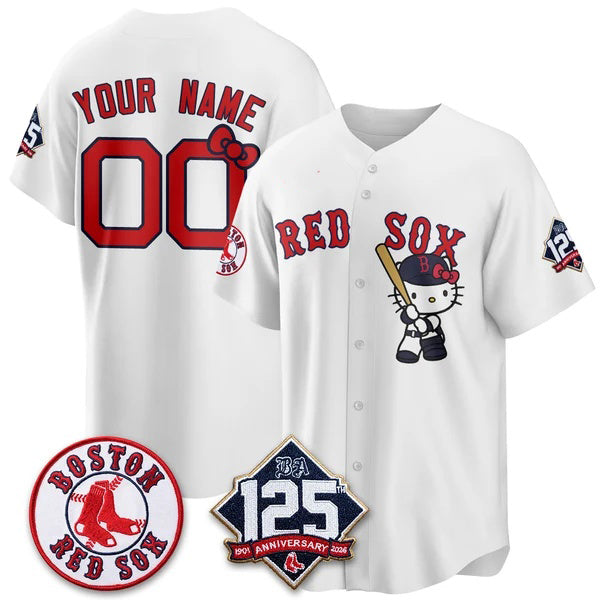 Custom Boston Red Sox White BUTLER Meow KT Vapor Limited Stitched Jersey
