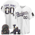 Custom Los Angeles Dodgers White BUTLER Nightmare Edition Jersey