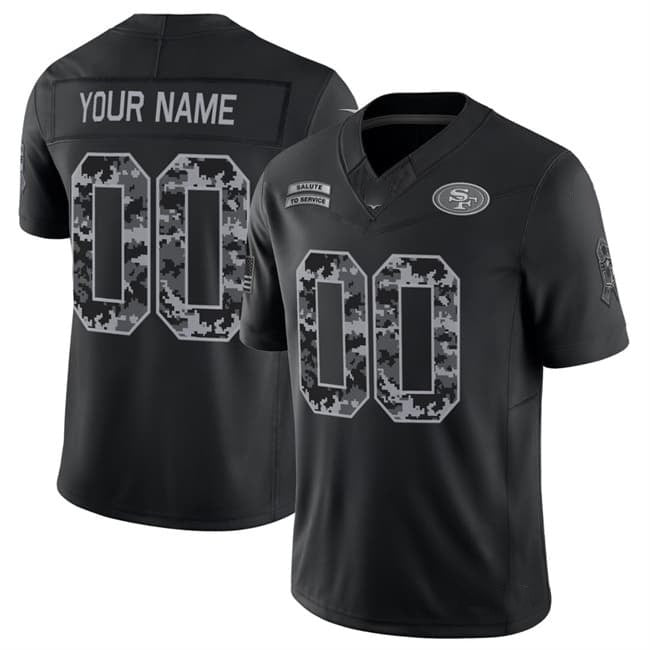 Custom SF.49ers Active Player Black BUTLER F.U.S.E. 2026 Salute to Service Limited Stitched Jersey