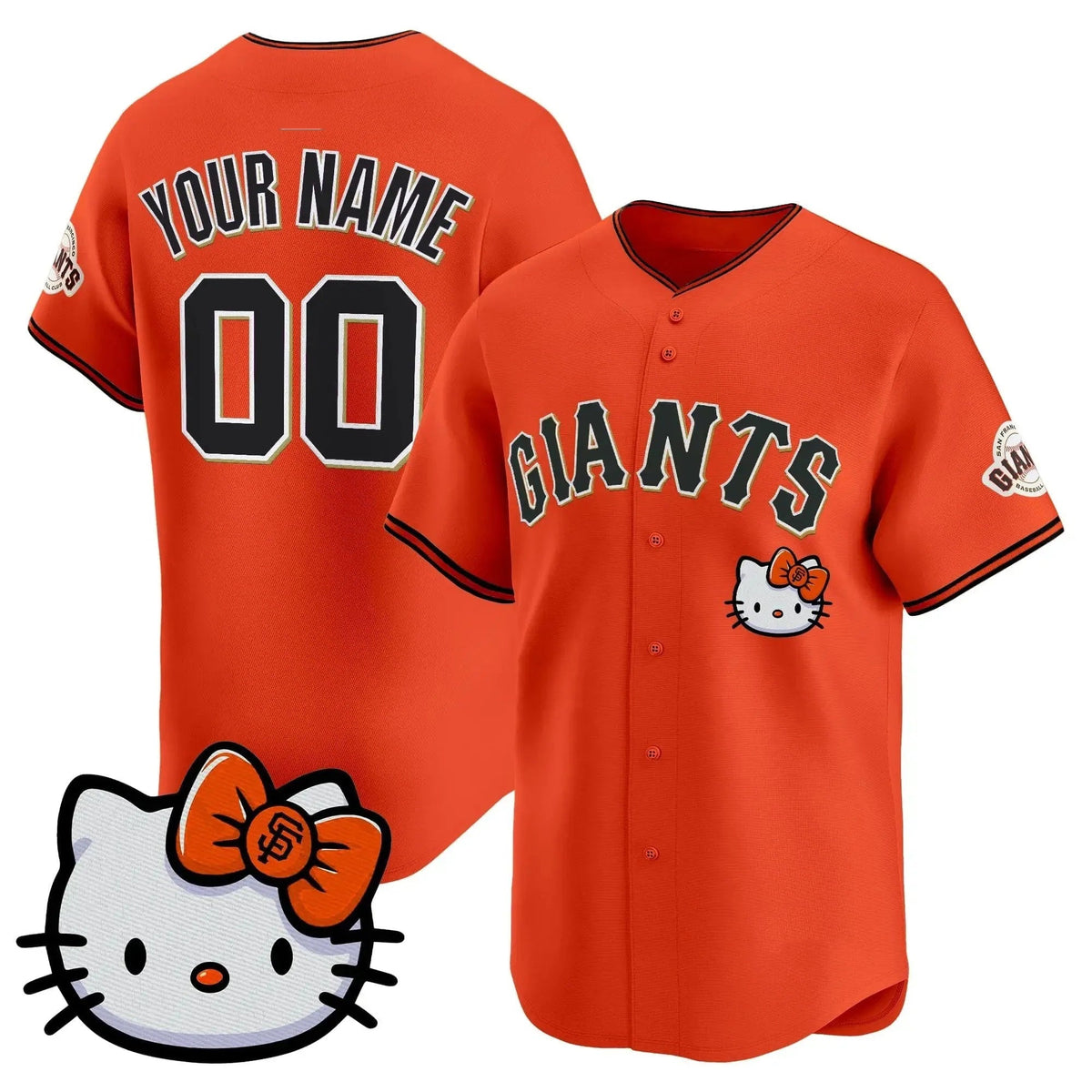 Custom San Francisco Giant Orange BUTLER Meow KT Vapor Premier Limited All Stitched Jersey