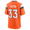 D.Broncos #33 Brent Austin Orange Team Game jersey BUTLER