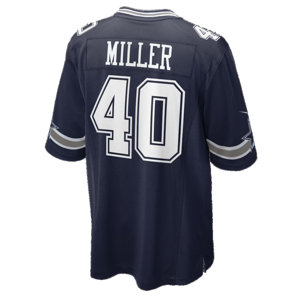 D.Cowboys #40 Von Miller Navy Game Jersey BUTLER