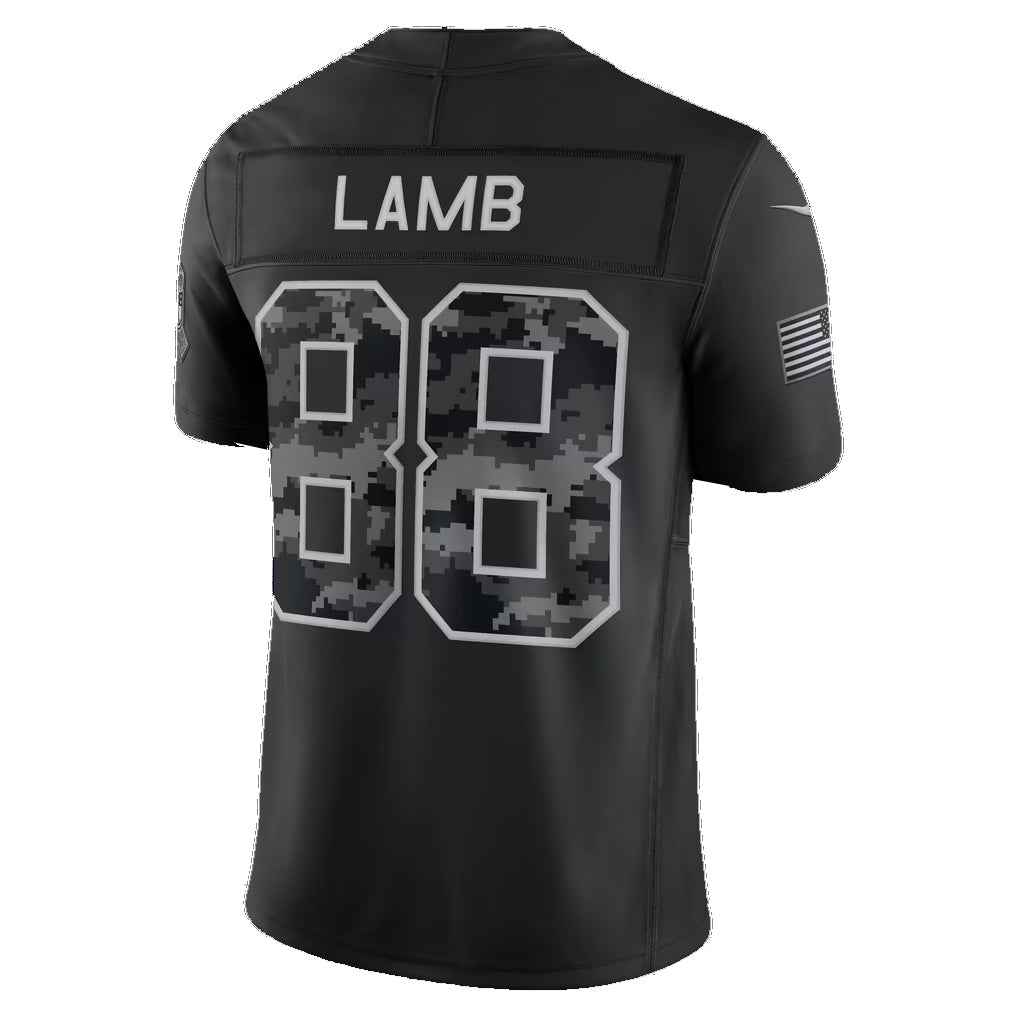 D.Cowboys #88 CeeDee Lamb Black 2026 Salute to Service Stitched Limited jersey BUTLER