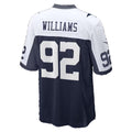 D.Cowboys #92 Quinnen Williams Navy Game jersey BUTLER