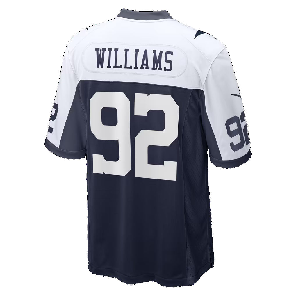 D.Cowboys #92 Quinnen Williams Navy Game jersey BUTLER