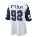 D.Cowboys #92 Quinnen Williams White Game jersey BUTLER