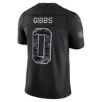 D.Lions #0 Jahmyr Gibbs Black 2026 Salute to Service Stitched Limited jersey BUTLER