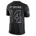D.Lions #14 Amon-Ra St. Brown Black 2026 Salute to Service Stitched Limited jersey BUTLER