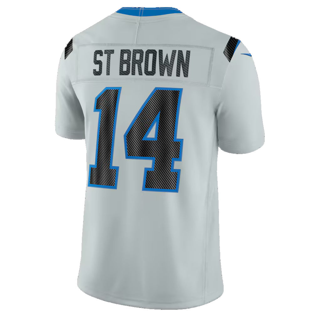 D.Lions #14 Amon-Ra St. Brown Silver 2026 Rivalries Collection Stitched Limited Jersey BUTLER