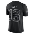 D.Lions #16 Jared Goff Black 2026 Salute to Service Stitched Limited jersey BUTLER