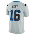 D.Lions #16 Jared Goff Silver 2026 Rivalries Collection Stitched Limited Jersey BUTLER