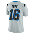 D.Lions #16 Jared Goff Silver 2026 Rivalries Collection Stitched Limited Jersey BUTLER
